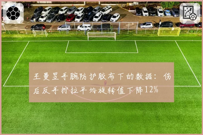 王曼昱手腕防护胶布下的数据：伤后反手拧拉平均旋转值下降12%